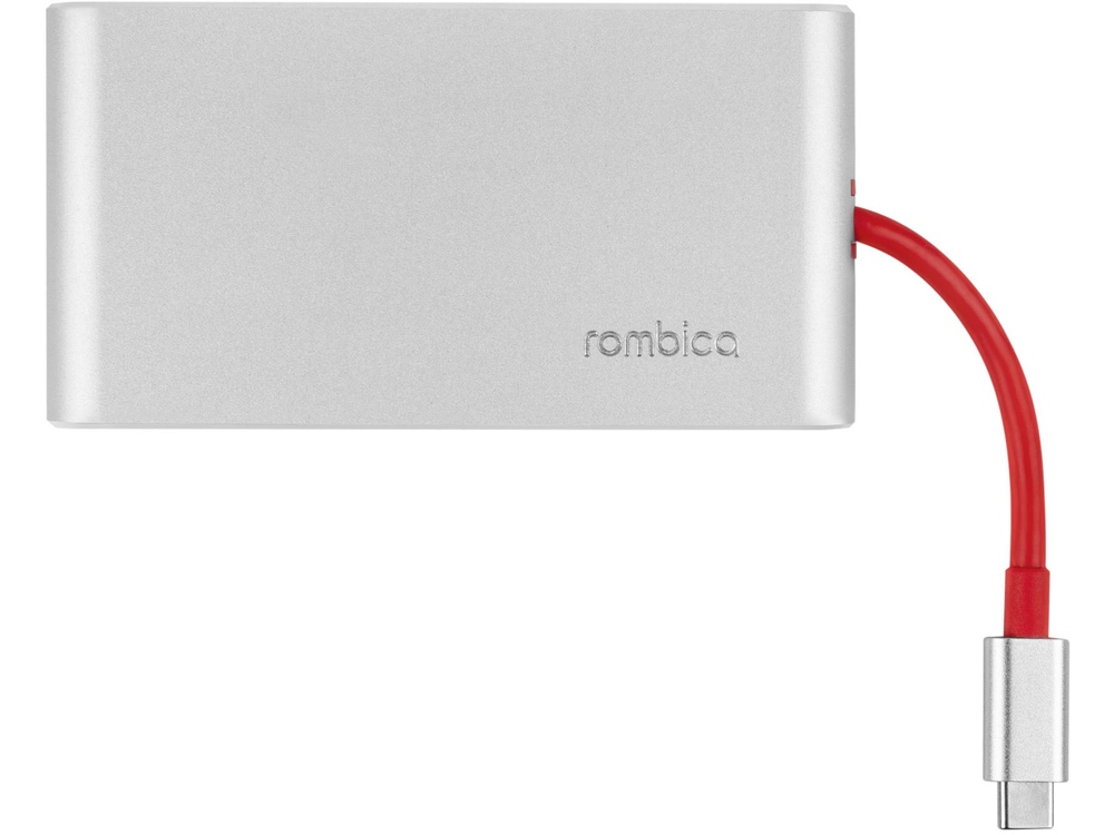Хаб USB Rombica Type-C Hermes Red, красный