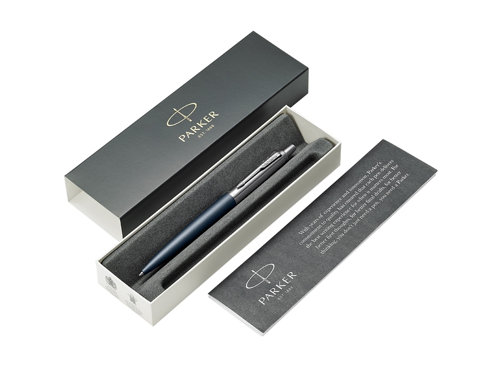 Шариковая ручка Parker Jotter XL, Blue CT, стержень: M, синий, серебристый
