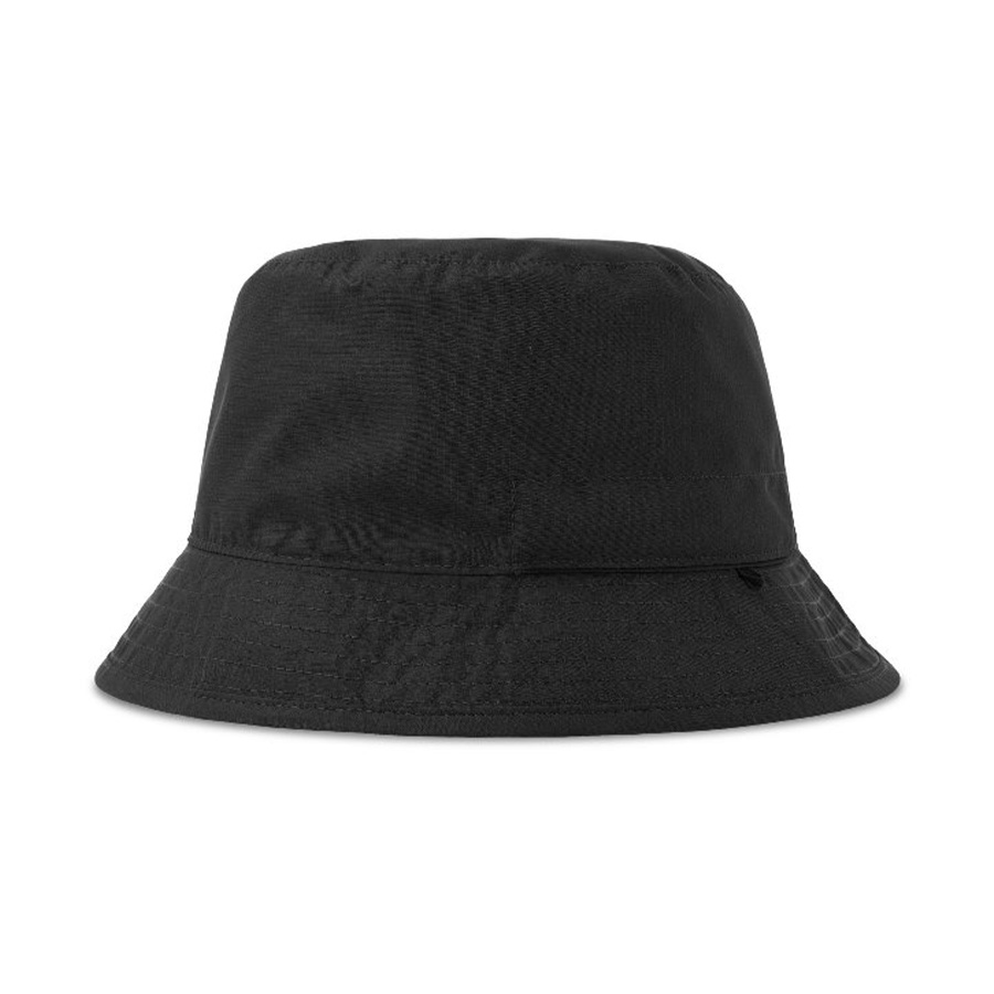 Панама "BUCKET POCKET-S", чёрный-серый, 100% переработанный полиэстер, 85 г/м2