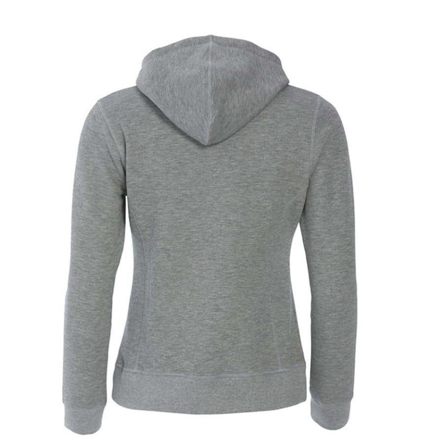 Толстовка женская Classic Hoody Full Zip, серый меланж, 85% хлопок, 15% вискоза, 300 грм2