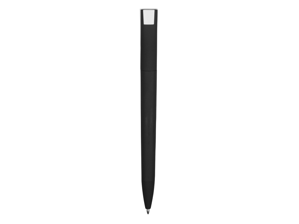 Ручка пластиковая soft-touch шариковая Zorro, черный/белый, черный, белый