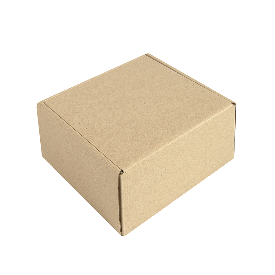 Коробка подарочная mini BOX, размер 17,5 x 15,5 x 8 см, картон МГК бур., самосборная