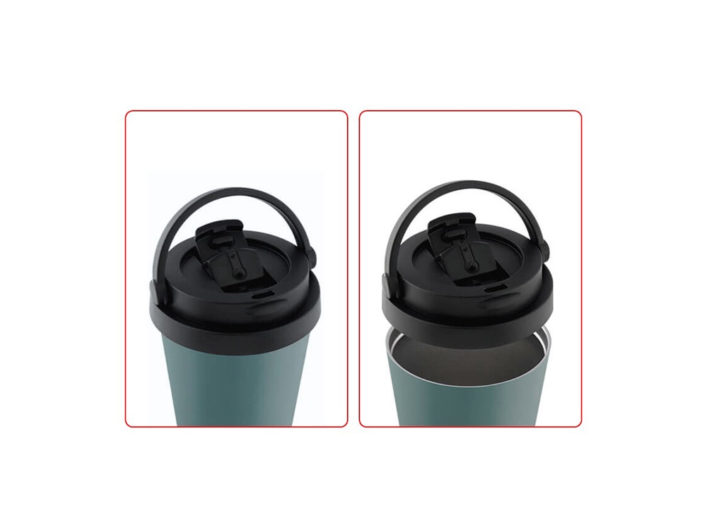 Термокружка из нерж. стали тм THERMOcafe TCCM-500KA (RHG) 0,5L, лазурный