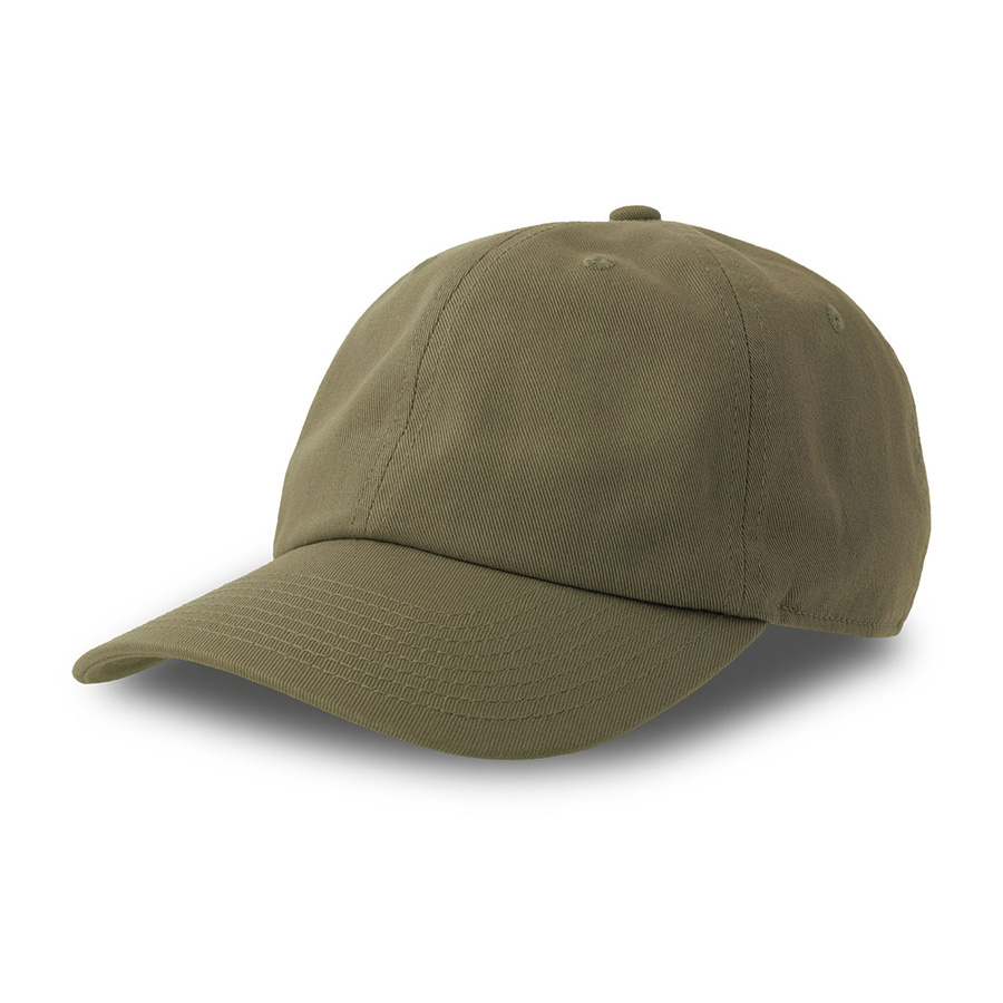 Бейсболка "DAD HAT-S", 6 клиньев, металлическая застежка, оливковый, 80% хлопок, 20% переработанный хлопок, 270 г/м2