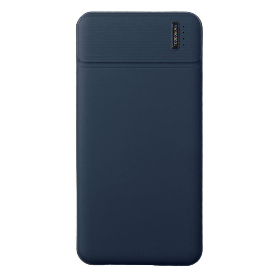 Универсальный аккумулятор Flash 10 (10000 мАч) с подсветкой и soft touch,синий,13,7х6,87х1,55 см