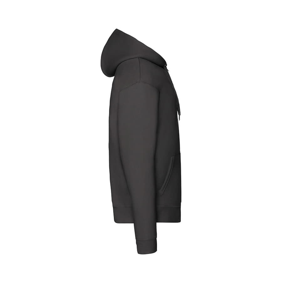 Толстовка мужская "PREMIUM HOODED SWEAT JACKET", черный, 70% х/б, 30% п/э, 280 г/м2