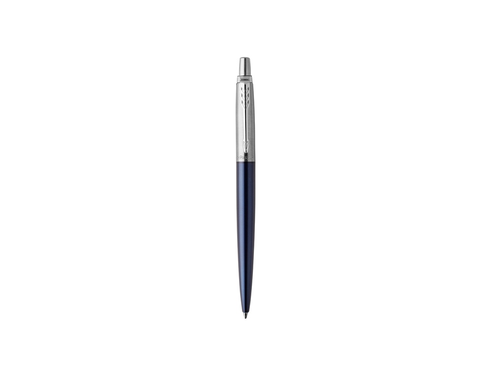 Шариковая ручка Parker Jotter Essential, Royal Blue CT, стержень: M, цвет чернил : blue или black, синий, серебристый