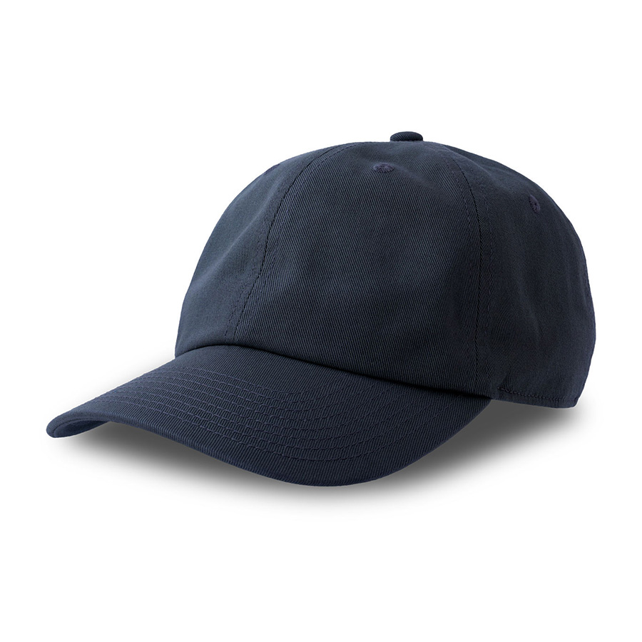 Бейсболка "DAD HAT-S", 6 клиньев, металлическая застежка, тёмно-синий, 80% хлопок, 20% переработанный  хлопок, 270 г/м2