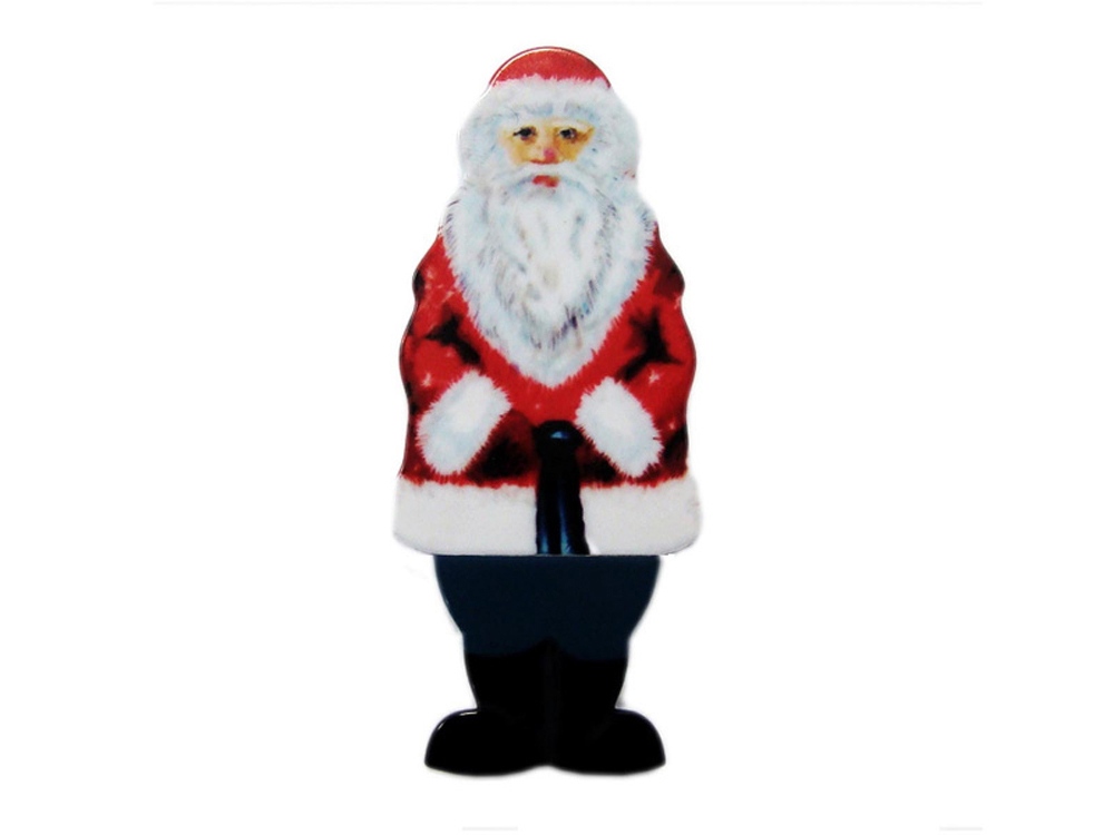USB-флешка на 4 Гб Дед Мороз Santa под нанесение, белый, красный, белый