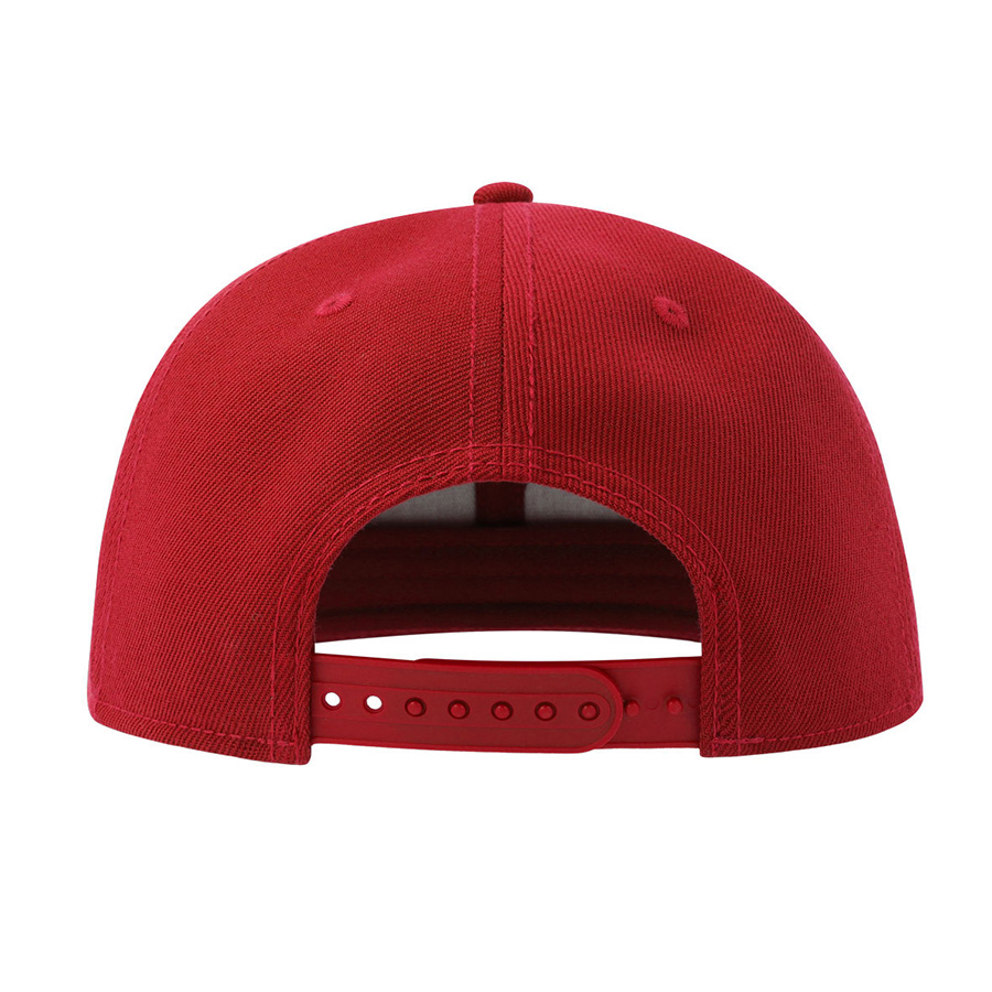 Бейсболка "SNAP BACK-S", 6 клиньев, пластик. застежка, красный, 100% перераб. полиэстер, 300 гр/м2