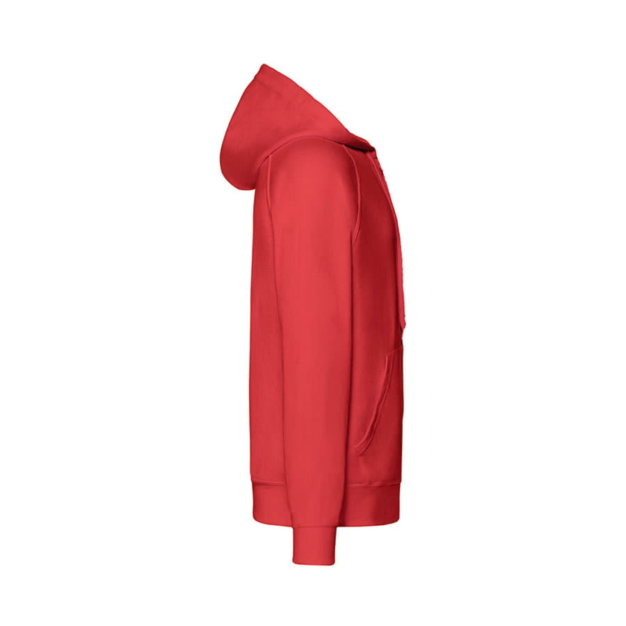 Толстовка без начеса "Lightweight Hooded Sweat", красный, 80% х/б 20% полиэстер, 240 г/м2