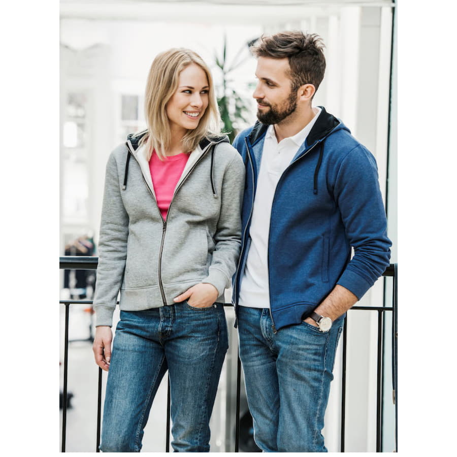 Толстовка мужская Classic Hoody Full Zip, меланж, 85% хлопок, 15% вискоза, 300 грм2