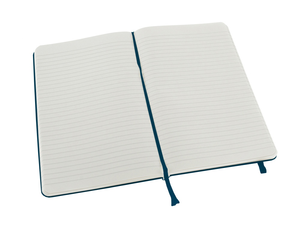 Записная книжка Moleskine Classic (в линейку) в твердой обложке, Large (13х21см), сапфир, синий