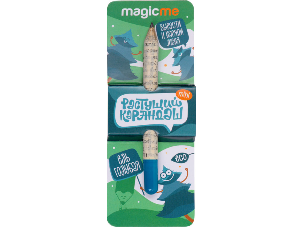 Растущий карандаш mini Magicme (1шт) - Ель Голубая, серый, голубой