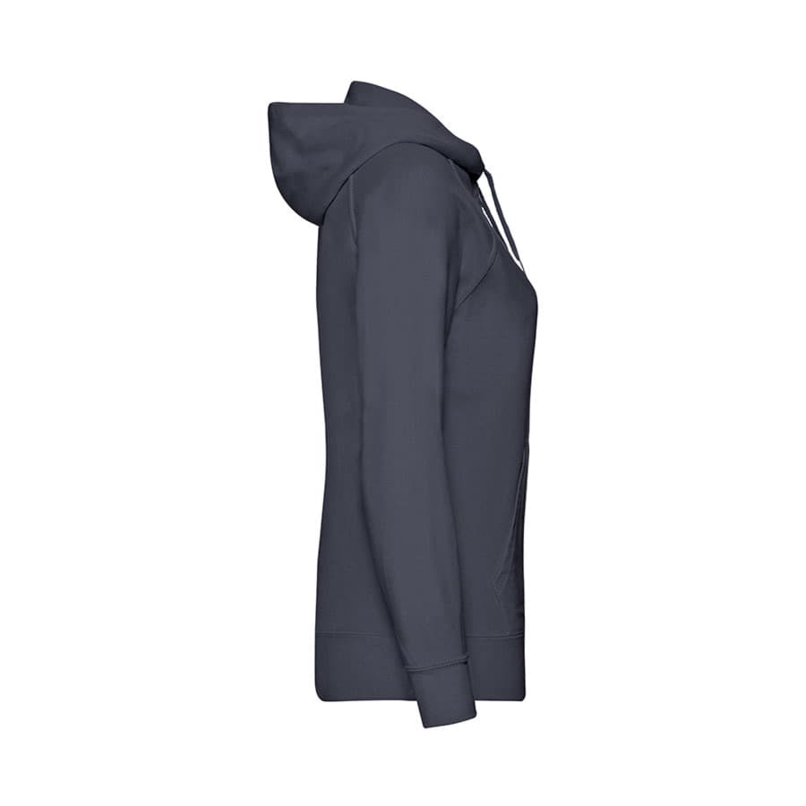 Толстовка без начеса "Ladies Lightweight Hooded Sweat", темно-синий, 80% х/б 20% полиэстер, 240 г