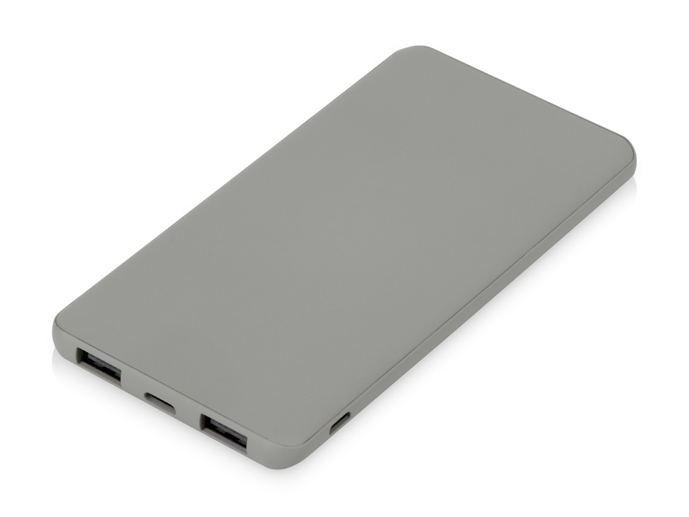 Подарочный набор c блокнотом С1, ручкой и повербанком 5000 mAh,  серый, серый, серый, серый