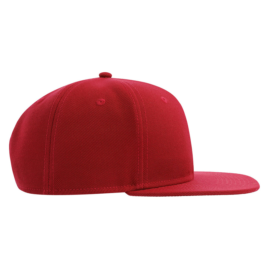 Бейсболка "SNAP BACK-S", 6 клиньев, пластик. застежка, красный, 100% перераб. полиэстер, 300 гр/м2