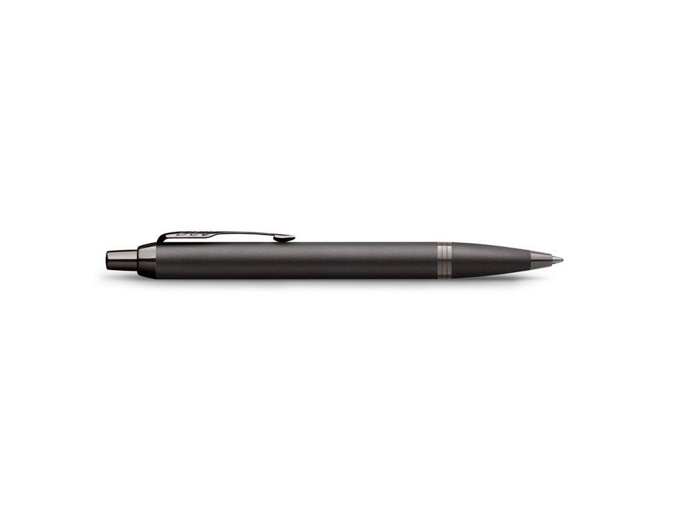 Шариковая ручка Parker IM Monochrome Black, стержень:M, цвет чернил: blue, в подарочной упаковке., черный