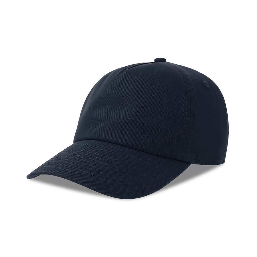 Бейсболка "DAD HAT-S FIVE", 5 клиньев, металлическая застежка, тёмно-синий, 80% органический хлопок, 20% переработанный хлопок, 270 г/м2