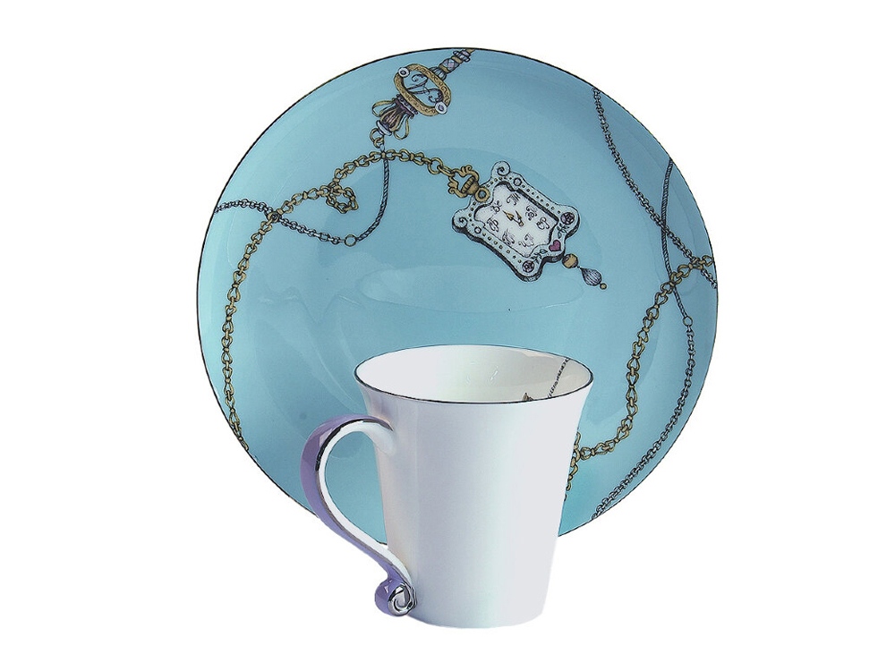 Кружка Valerie Concept CUP ALICE LILAC, белый