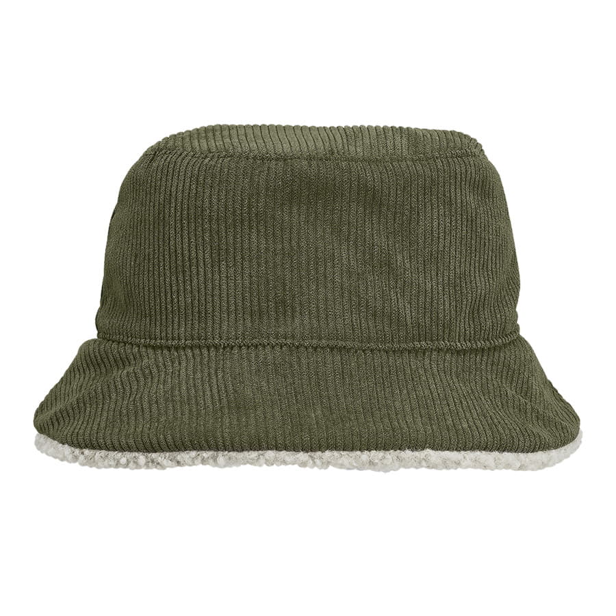 Панама женская BUCKET 2IN1, хаки/бежевый, 100% полиэстер; подкл шерпа 100% полиэстер, 420 г/м2
