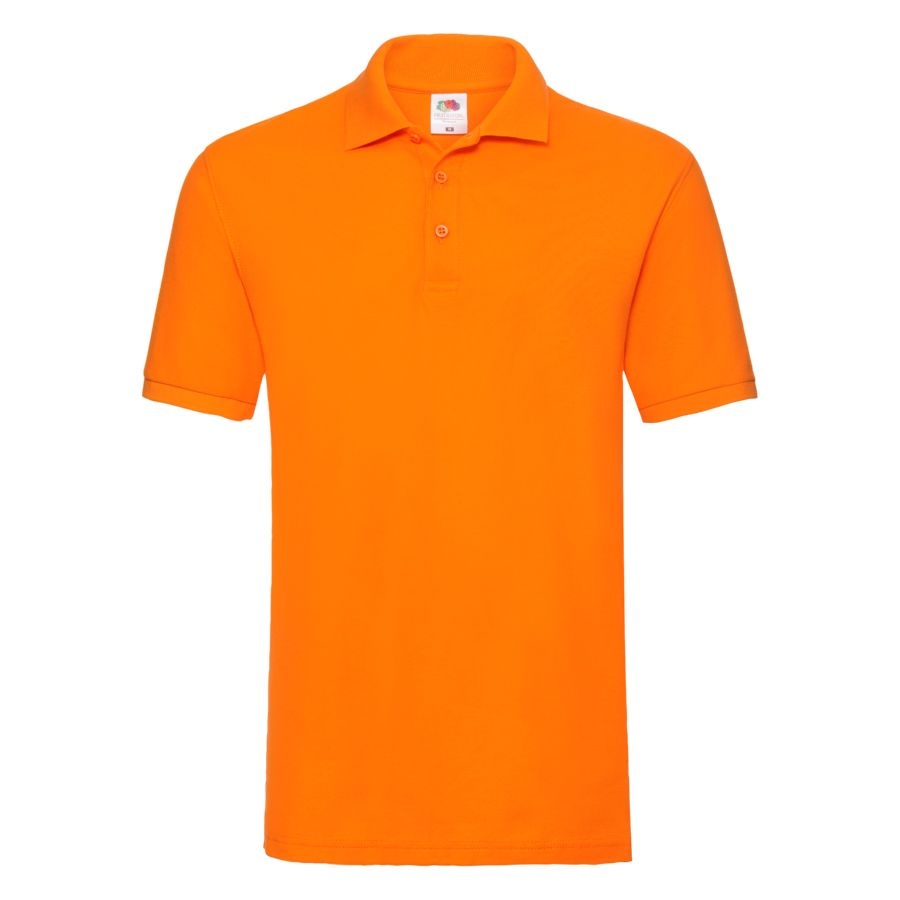 Поло "Premium Polo", оранжевый_L, 100% х/б, 180 г/м2