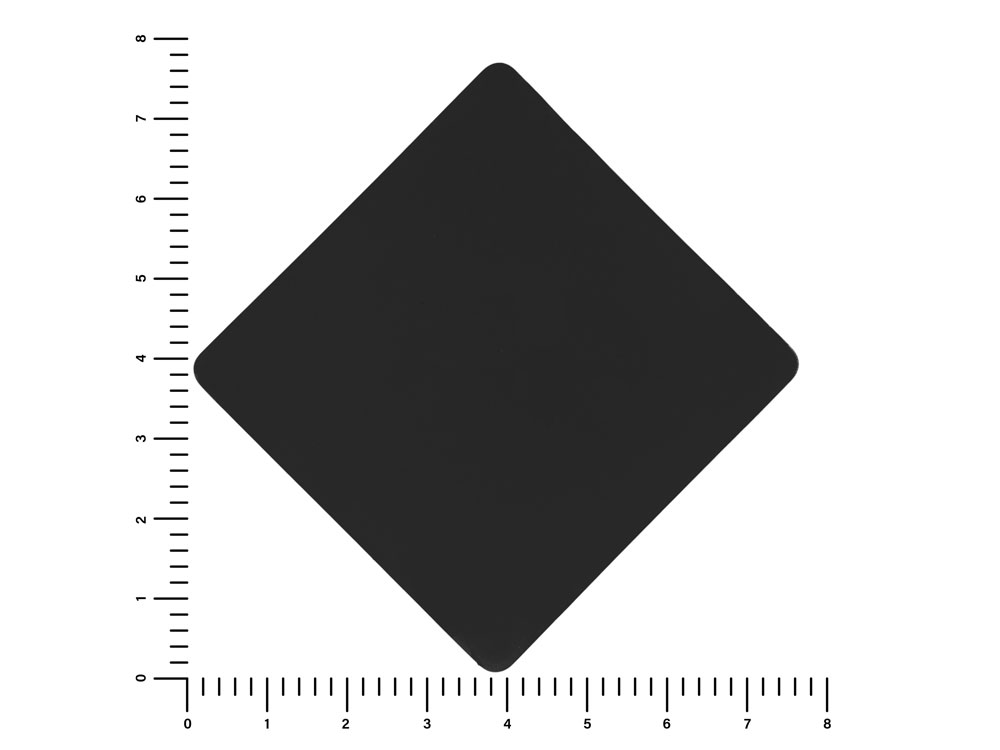 ПАТЧ РОМБ soft-touch (чёрный) 7,6 х 7,6 см, черный