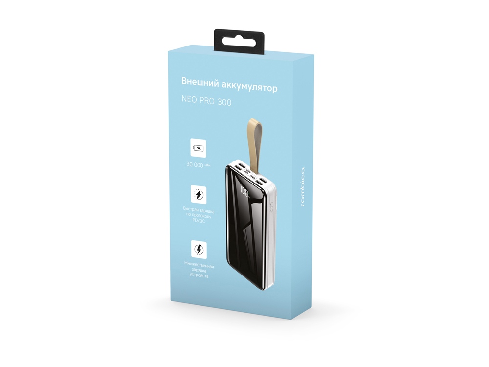 Внешний аккумулятор Rombica NEO PRO-300 White, белый