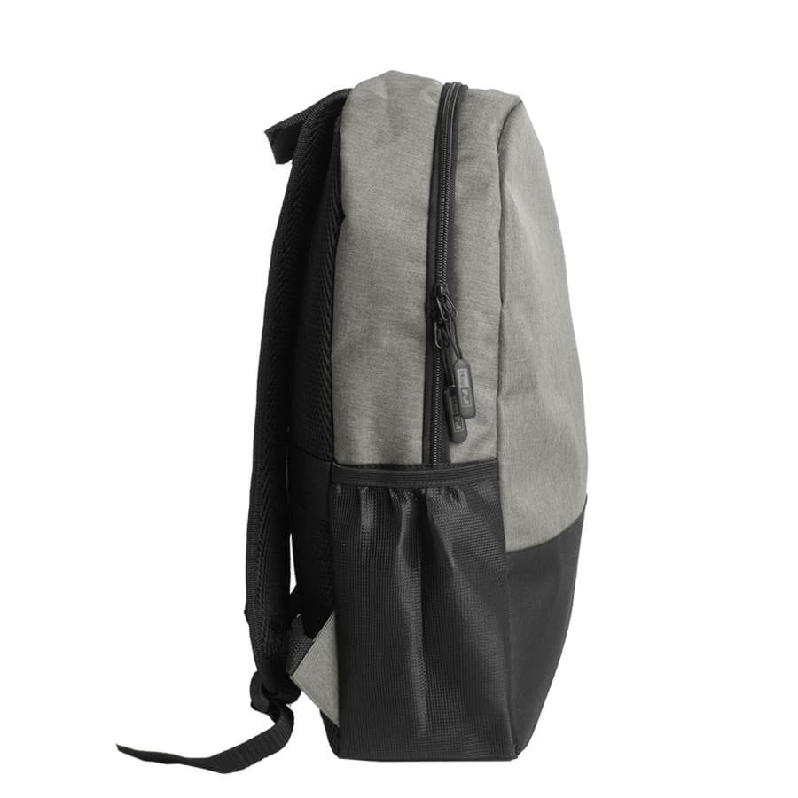 Рюкзак водостойкий "PULL", серый/чёрный, 45 x 28 x 11 см, 100% полиэстер 300D+600D