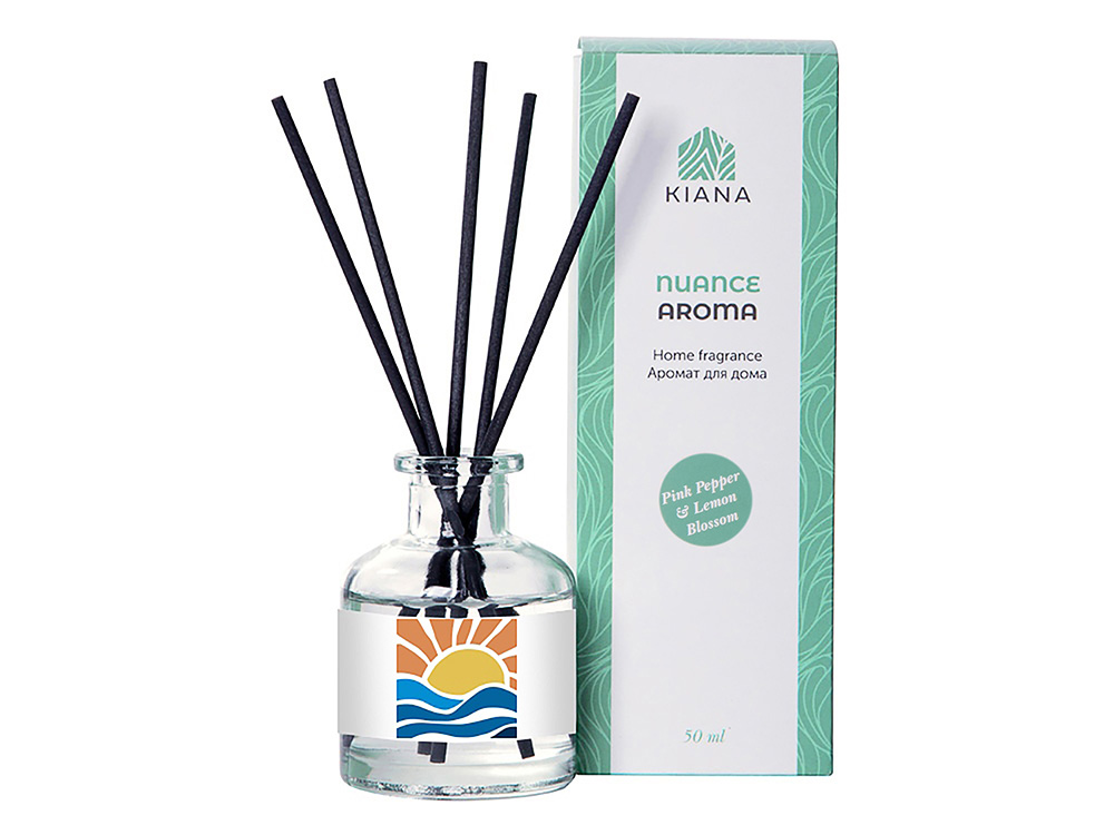 Ароматический диффузор Pink Pepper & Lemon Blossom, прозрачный