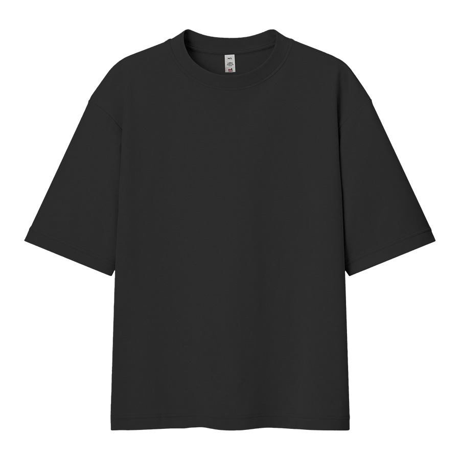 Футболка мужская оверсайз LIBRA, чёрный, M/L, 100% хлопок, 220 г/м2