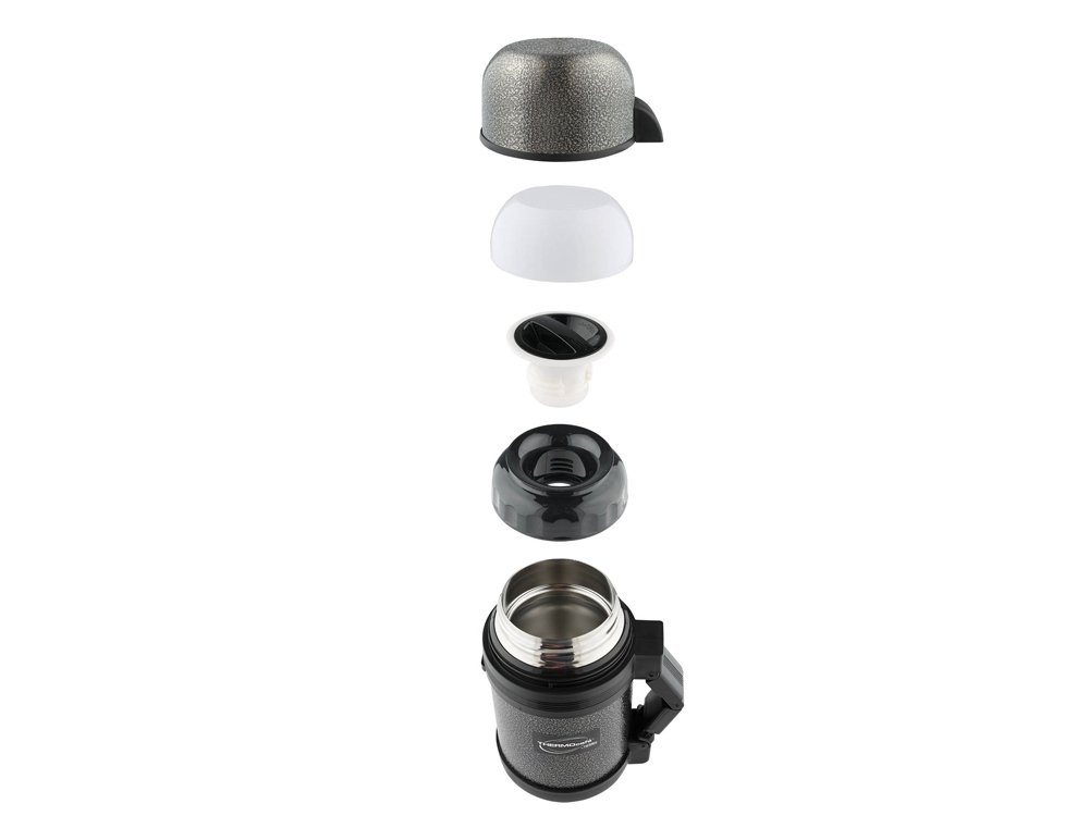 Термос из нерж. стали тм ThermoCafe HAMMP-1800-HT, 1.8L, серый