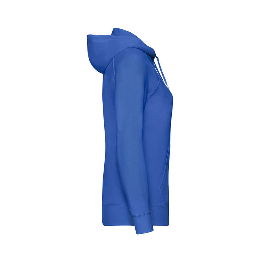 Толстовка без начеса "Ladies Lightweight Hooded Sweat", ярко-синий, 80% х/б 20% полиэстер, 240 г