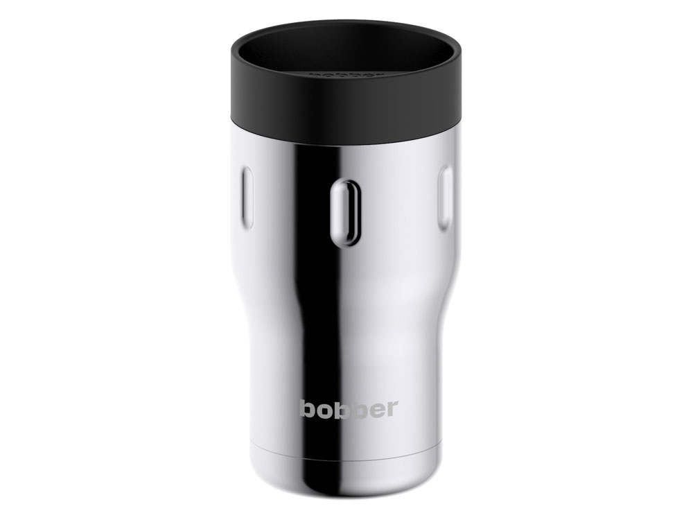 Термос питьевой, вакуумный, бытовой, тм bobber. Объем 0,35 литра. Артикул Tumbler-350 Glossy, серебристый