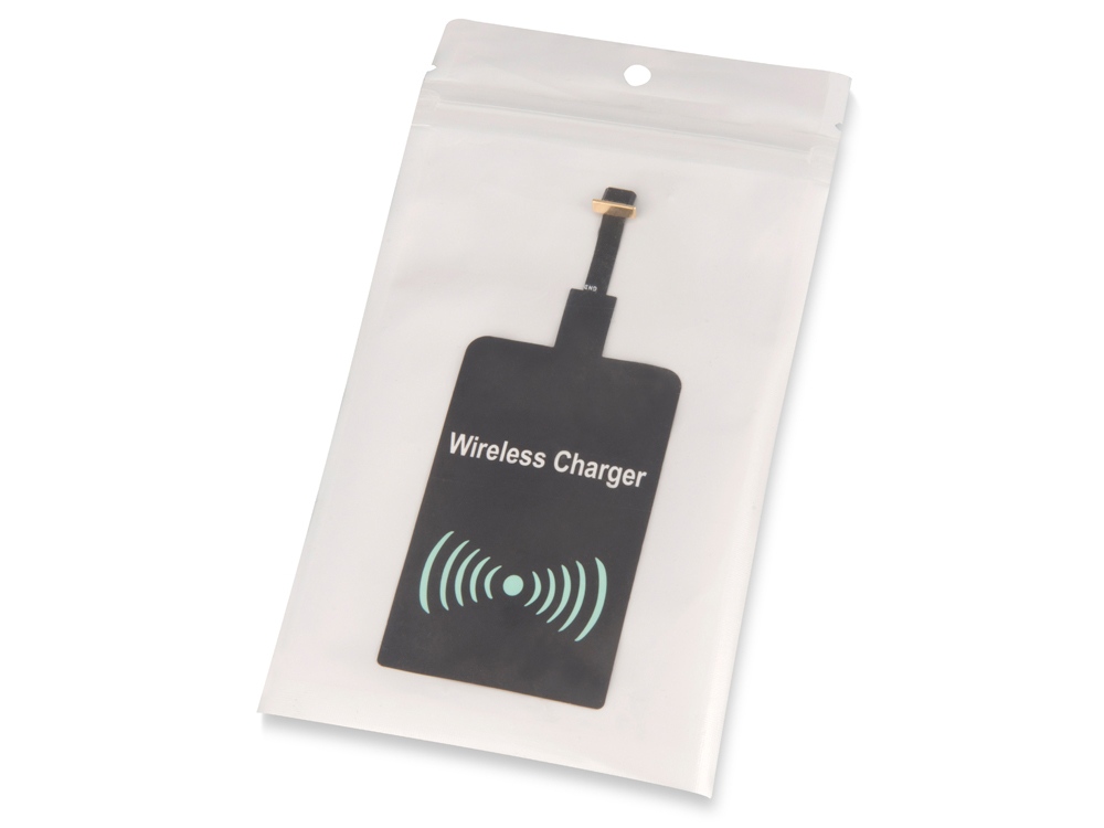 Приёмник Qi для беспроводной зарядки телефона, Micro USB (черный)