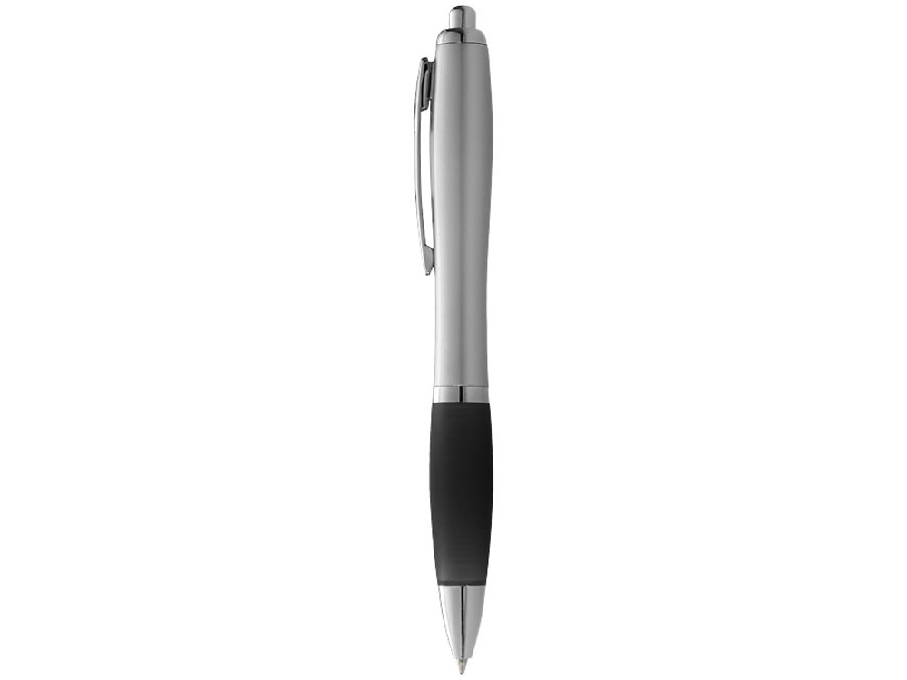 Шариковая ручка Nash, серебристый, черный