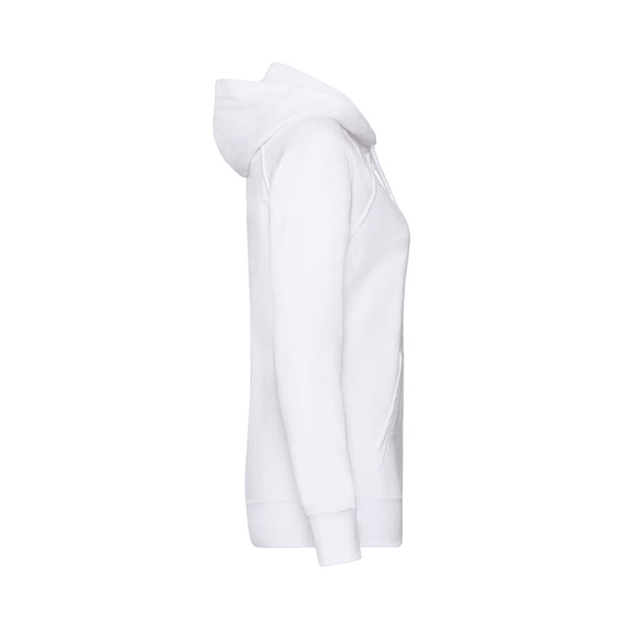 Толстовка без начеса "Ladies Lightweight Hooded Sweat", белый, 80% х/б 20% полиэстер, 240 г/м2
