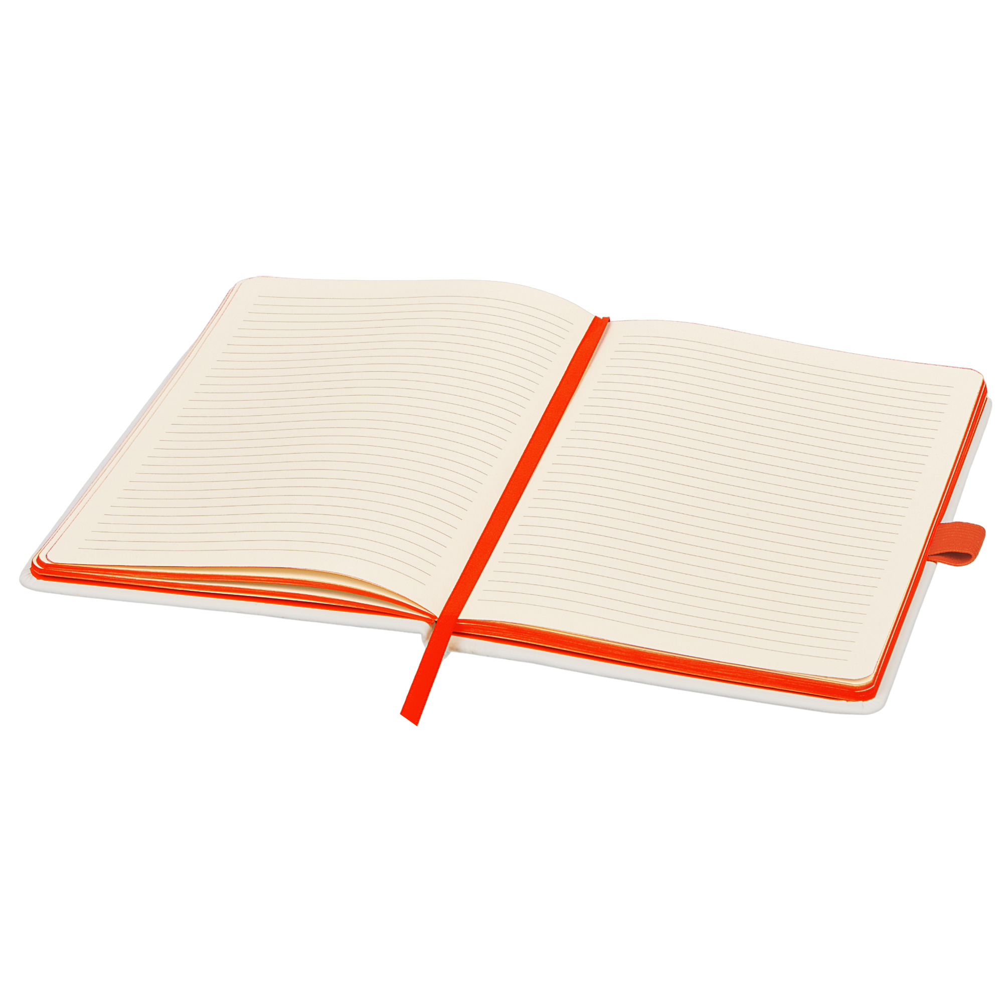 Блокнот ColorNote White, твердая обложка A5, 80 листов, белый и оранжевый, белый, оранжевый, оранжевый, оранжевый