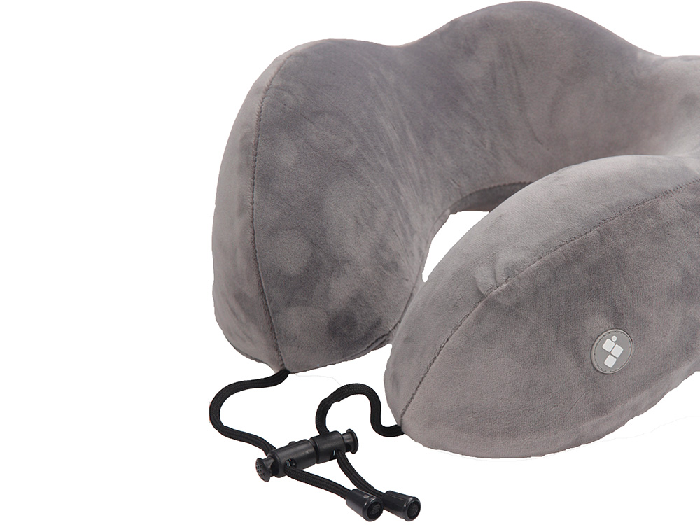 Подушка для путешествий с эффектом памяти Мемо Bluewinder Grey, серый
