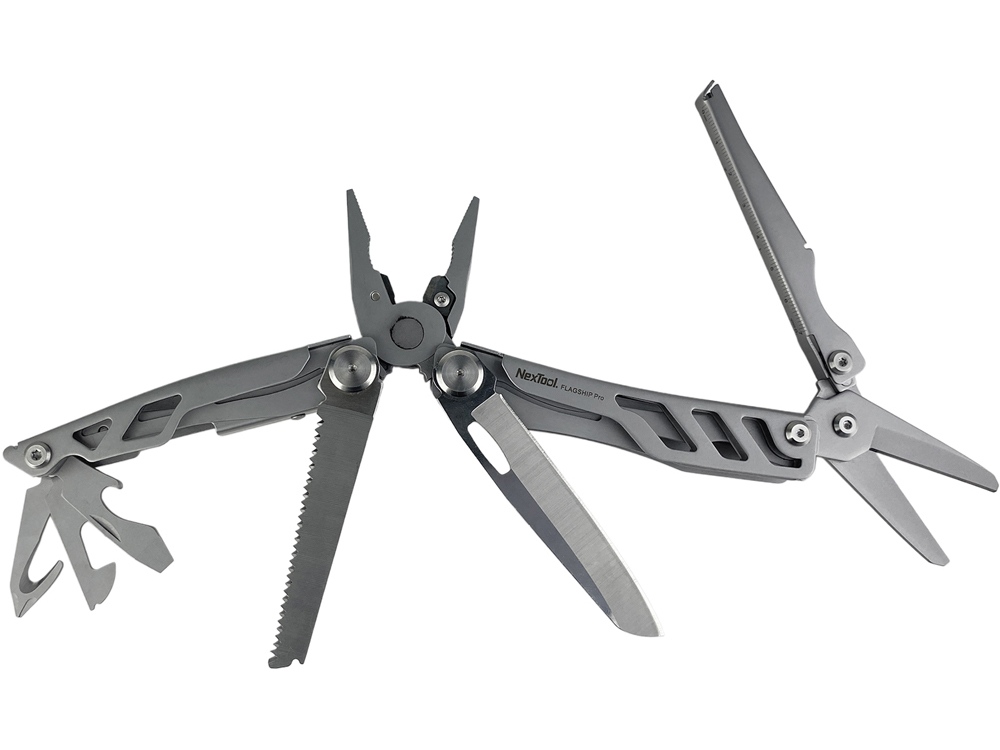 Мультитул Nextool Flagship Pro, 16 функций, нейлоновый чехол (NE20203), серый
