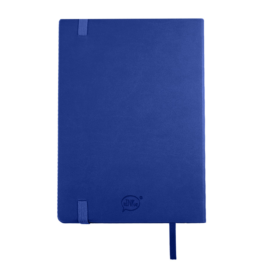 Бизнес-блокнот RILY, формат А5, синий, блок в точку