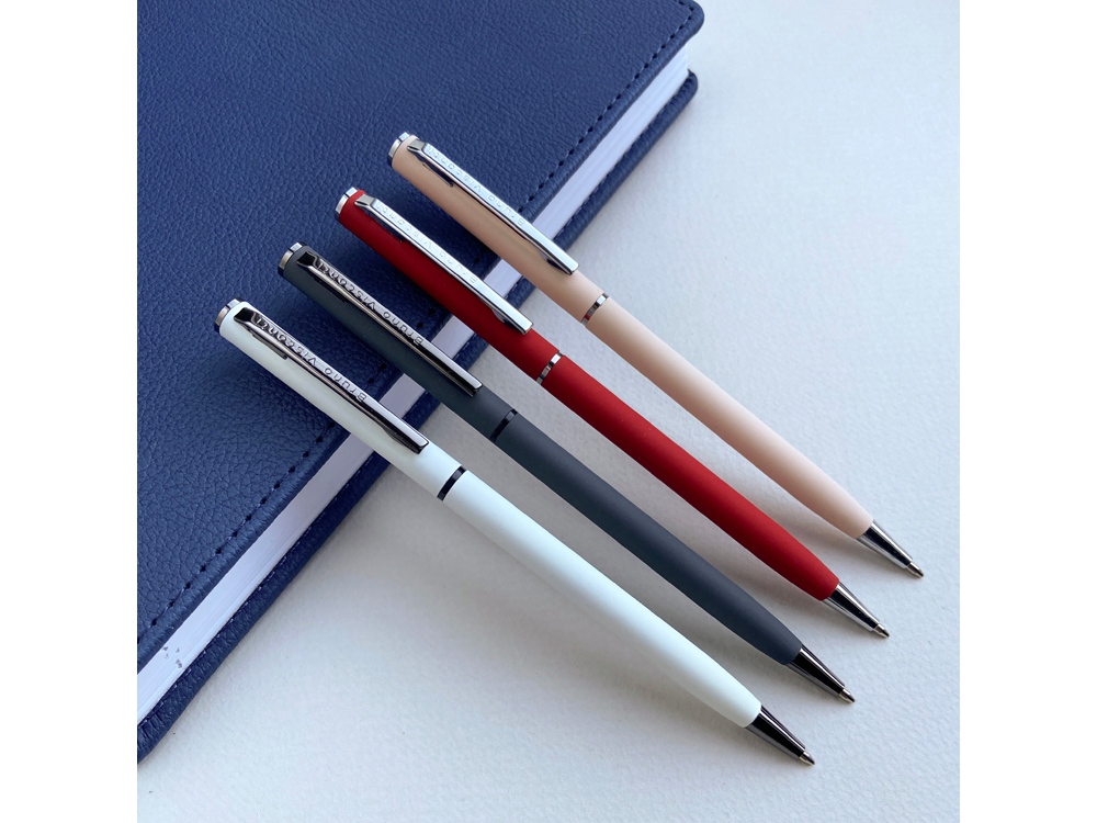 Ручка шариковая автоматическая BrunoVisconti® PALERMO цвет корпуса графитовый, soft-touch, 0.7 мм