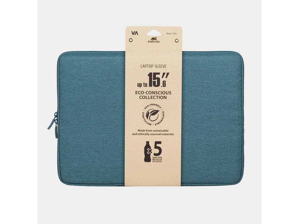 RIVACASE 7705 aquamarine ECO чехол для ноутбука 15.6 / 12, аква