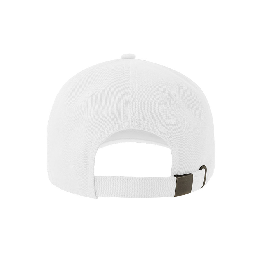 Бейсболка "DAD HAT-S", 6 клиньев, металлическая застежка, белый, 100% хлопок, 270 г/м2