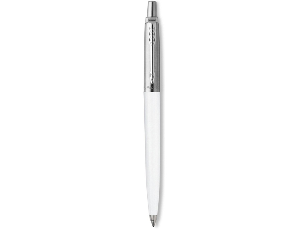 Шариковая ручка Parker Jotter ORIGINALS WHITE CT, стержень: Mblue ЭКО-УПАКОВКА, белый, серебристый