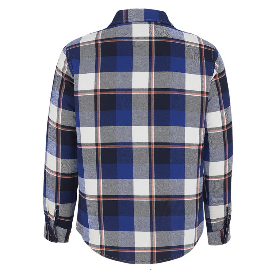 Куртка рубашка мужская NOAH, синий, 3XL/4XL(),100%хлопок,180 г/м2;подкл. и утеплитель:100%полиэстер