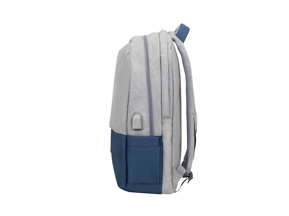 RIVACASE 7567 grey/dark blue рюкзак для ноутбука 17.3 / 6, серый, темно-синий