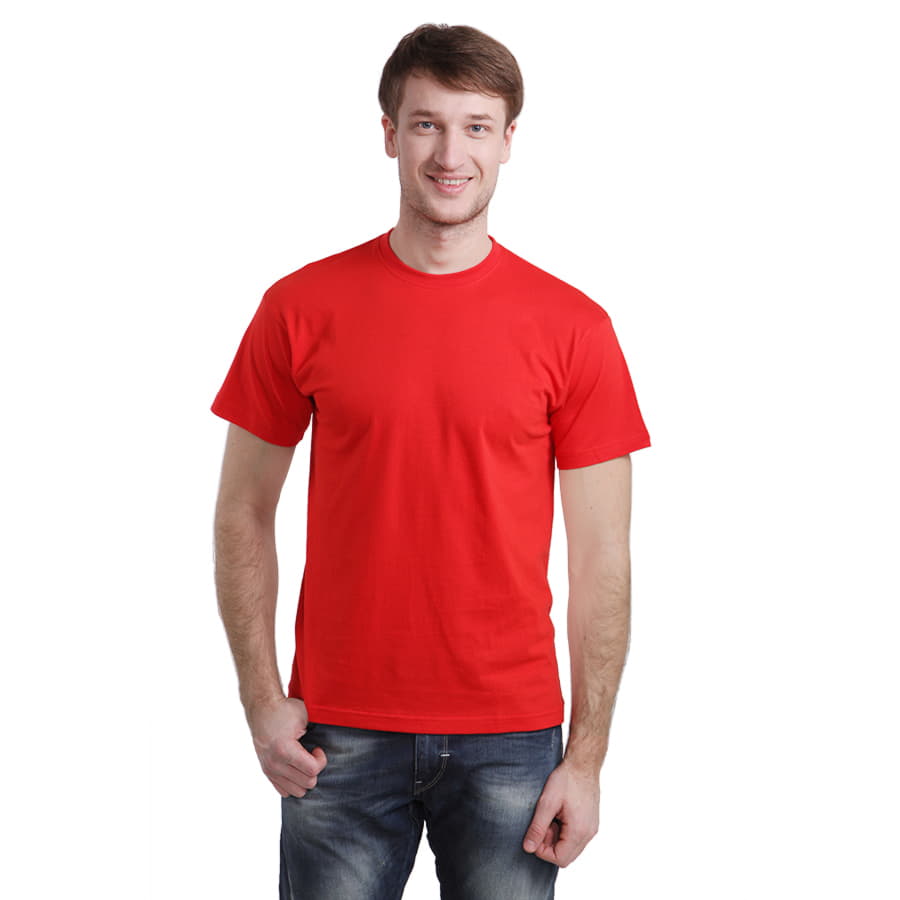 Футболка бесшовная "Start", красный, 100% х/б, 150 г/м2