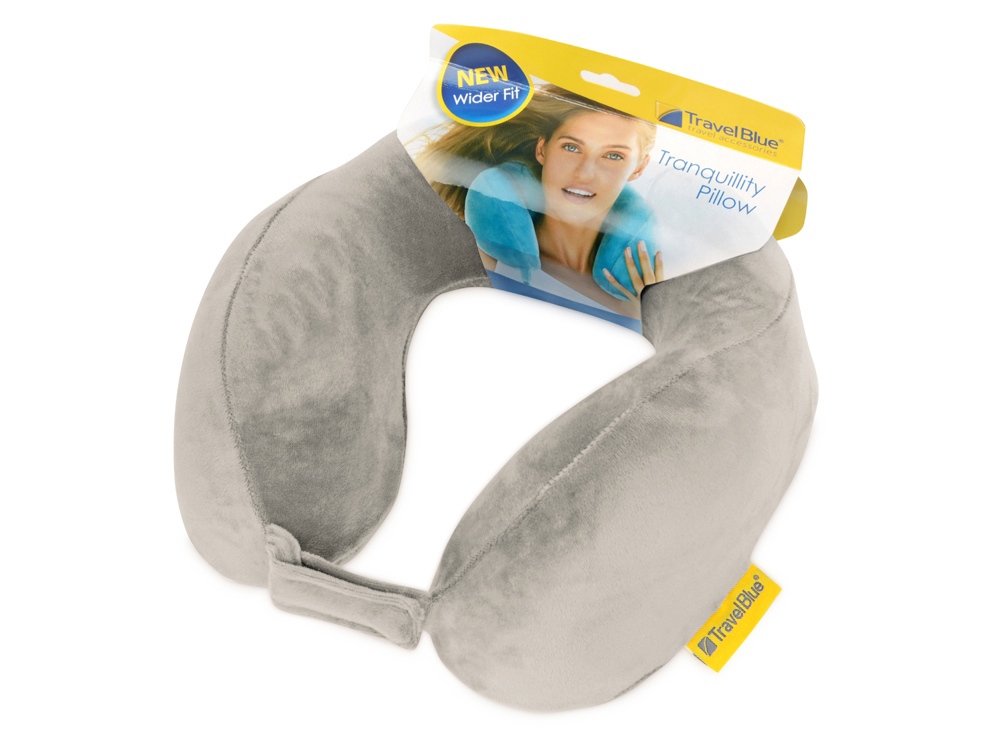 Подушка набивная Travel Blue Tranquility Pillow, светло-серый
