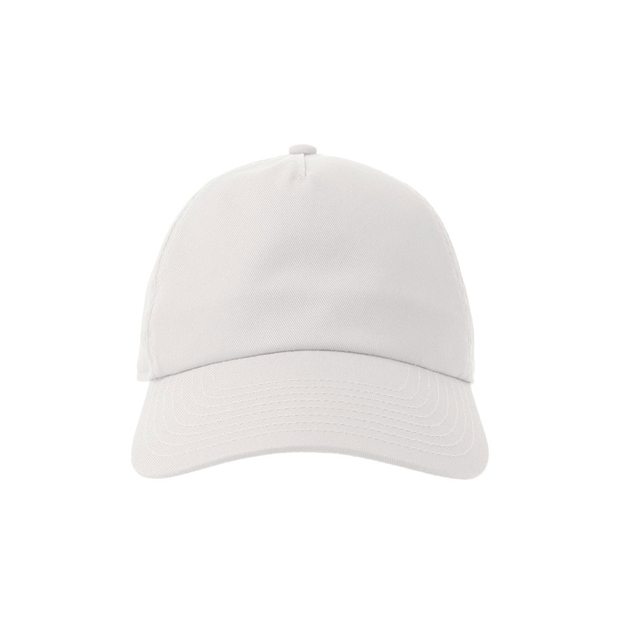 Бейсболка "DAD HAT-S FIVE", 5 клиньев, металлическая застежка, белый, 100% хлопок, 270 г/м2